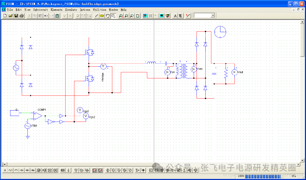 LLC諧振電路的拓?fù)浣Y(jié)構(gòu)與電路仿真