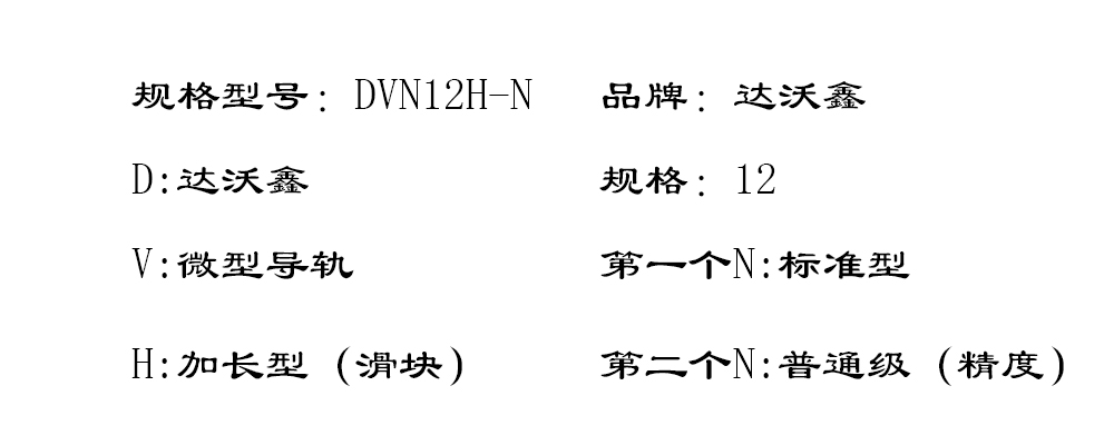 DVN12H-N微型導(dǎo)軌型號(hào)圖片